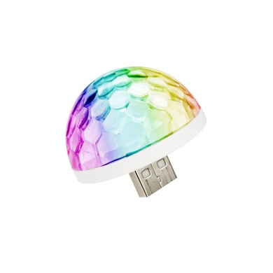 Disko Topu – [ 5 ADET ] Araç içi RGB Aydınlatma USB Girişli