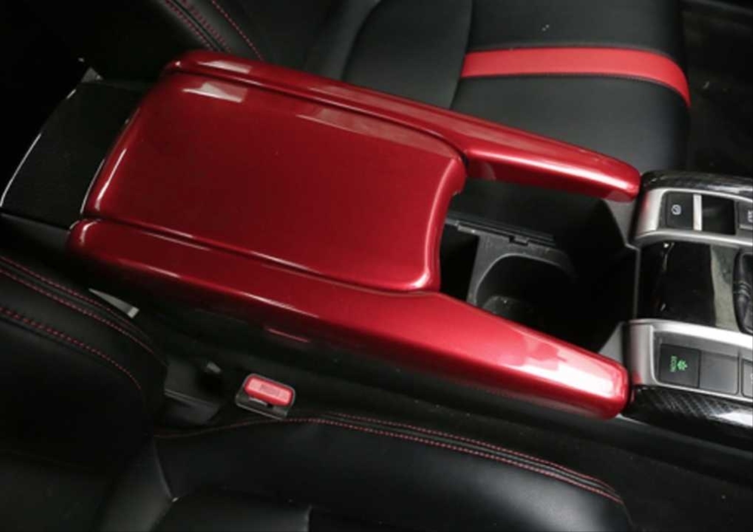 Honda Civic FC5 İçin Uyumlu Kol Dayama 3 Parça- Kırmızı