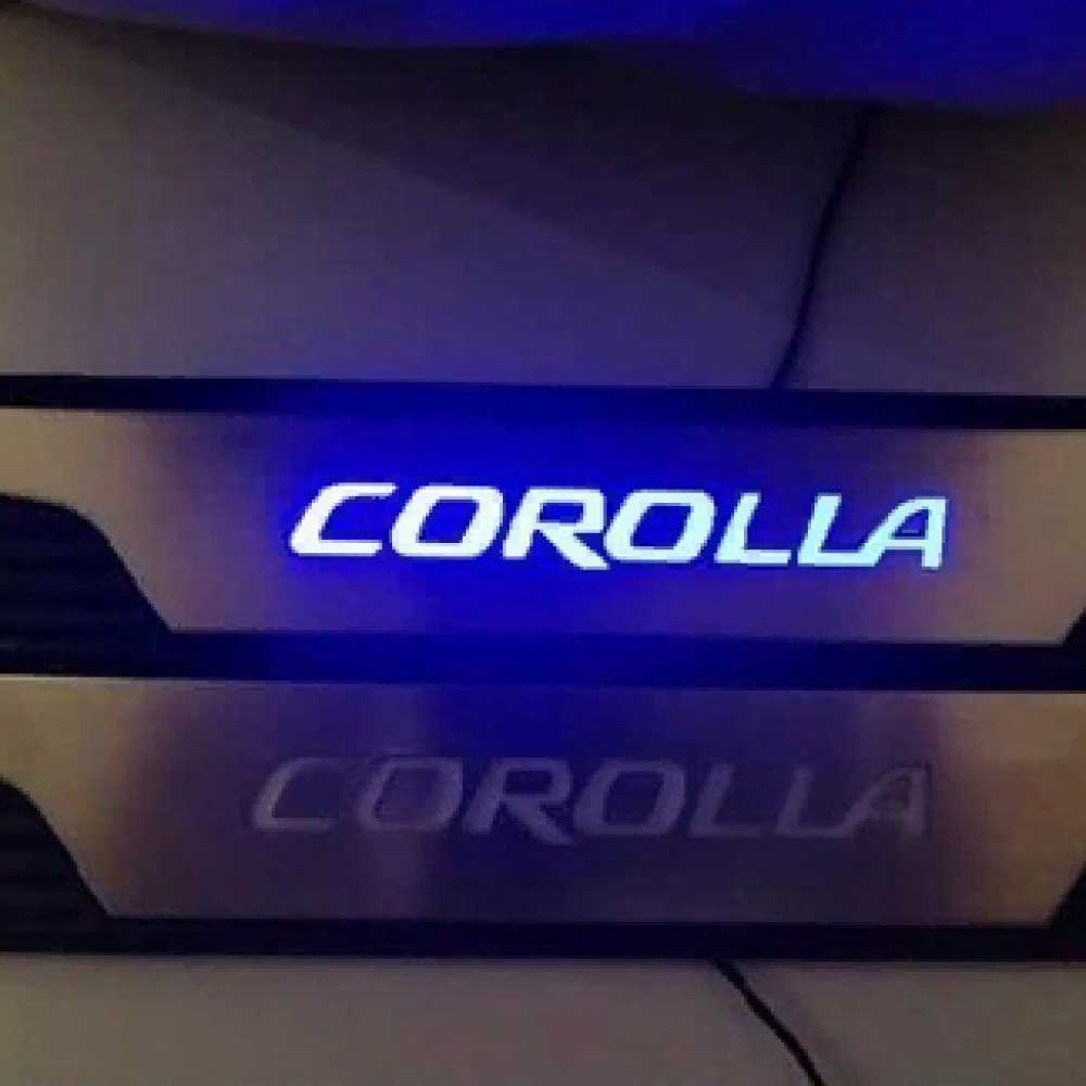 Toyota Corolla 2014-2018 Işıklı Kapı Eşiği Mavi Fiyat ve Modelleri