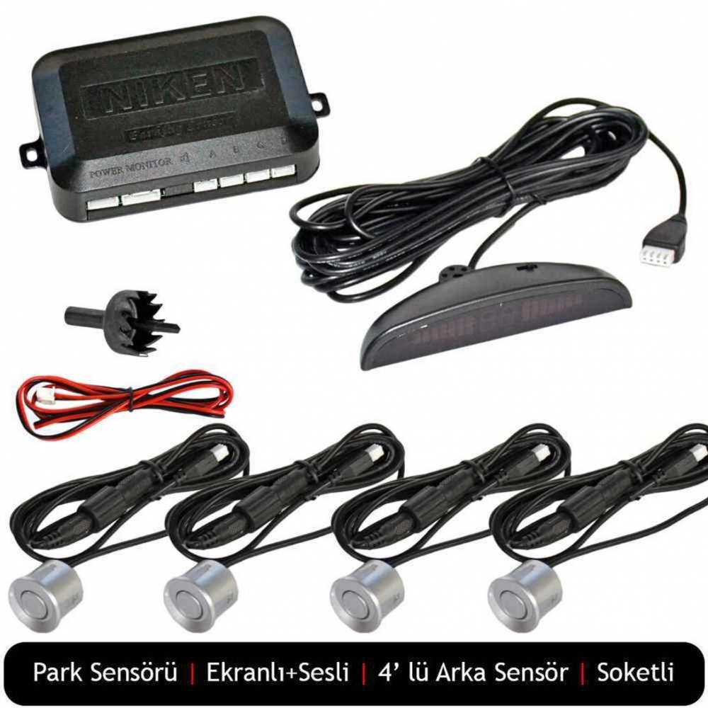 Niken Park Sensörü Ses İkazlı Gri Fiyat ve Modelleri
