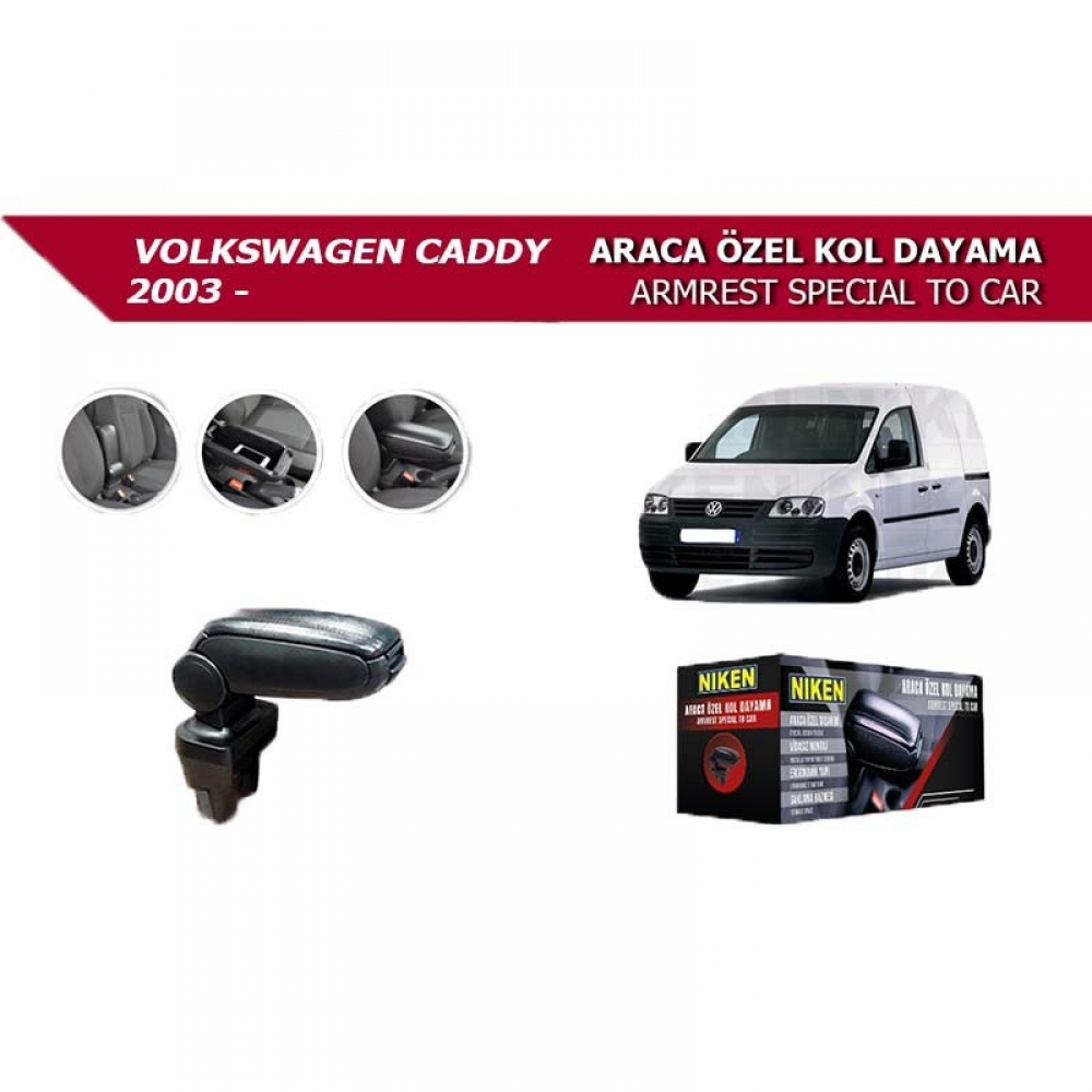 Niken Volkswagen Caddy 2003- Araca Özel Kol Dayama Siyah Fiyat ve Modelleri