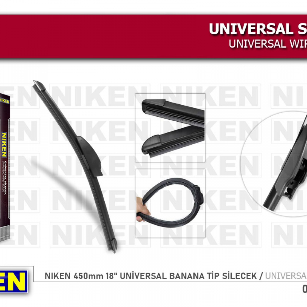 Niken Universal Muz Tip Silecek 18 450mm Fiyat ve Modelleri