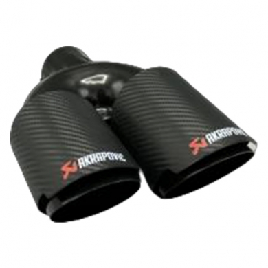 Akrapovic Karbon Egzoz Ucu Açılı Çift Çıkış Sağ 76mm